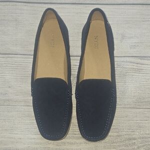 NYDJ Women's Tacie Suede Loafers Blue Size 8 NWOT